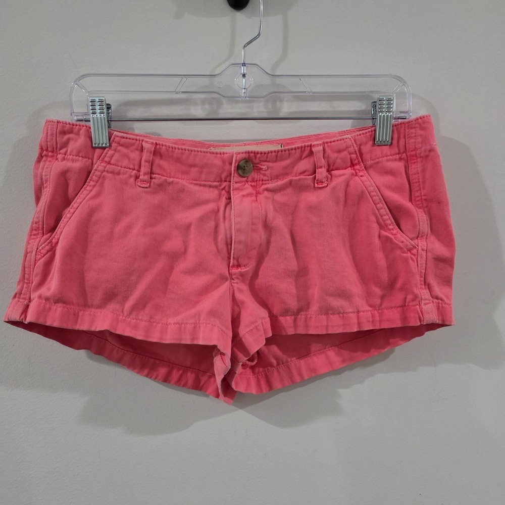 Y2K Vintage Hollister Womens Micro Shorts 9 Pink Beach Summer Vacation Festival‎